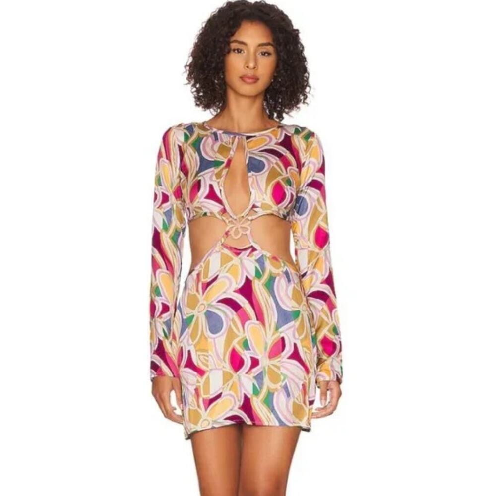 For Love & Lemons Thora Cutout Mini Dress Sz XL NWT